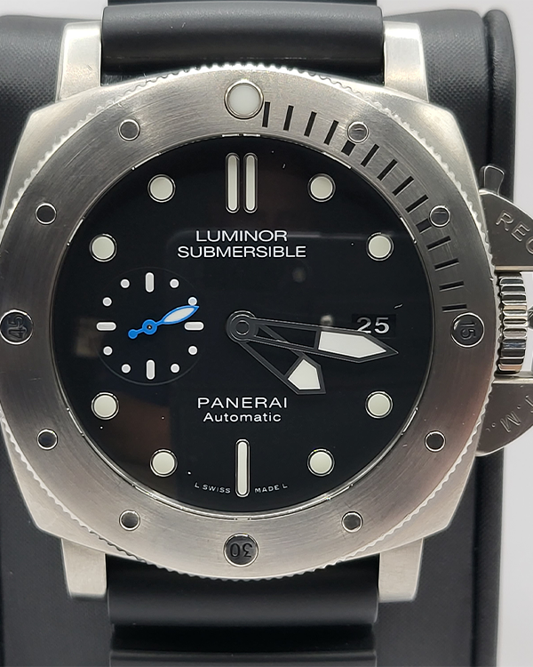 2017 Panerai Luminor Submersible 1950 3 Days Automatic Titanium Black Dial (PAM01305)