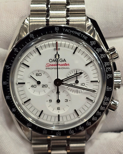 2024 Omega Speedmaster Professional Moonwatch 42MM White Dial Steel Bracelet (310.30.42.50.04.001)