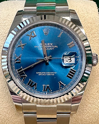 2024 Rolex Datejust 41MM Blue Dial Oyster Bracelet (126334)