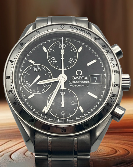 Omega Speedmaster Date 39MM Black Dial Steel Bracelet (3513.50.00)