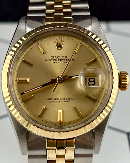 Rolex Datejust 36MM Champagne Dial Two-Tone Jubilee Bracelet (1601)