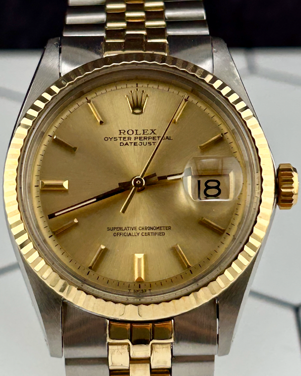 Rolex Datejust 36MM Champagne Dial Two-Tone Jubilee Bracelet (1601)