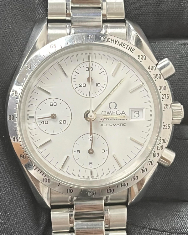 Omega Speedmaster Date Vintage 39MM White Dial Steel Bracelet (3511.20.00)