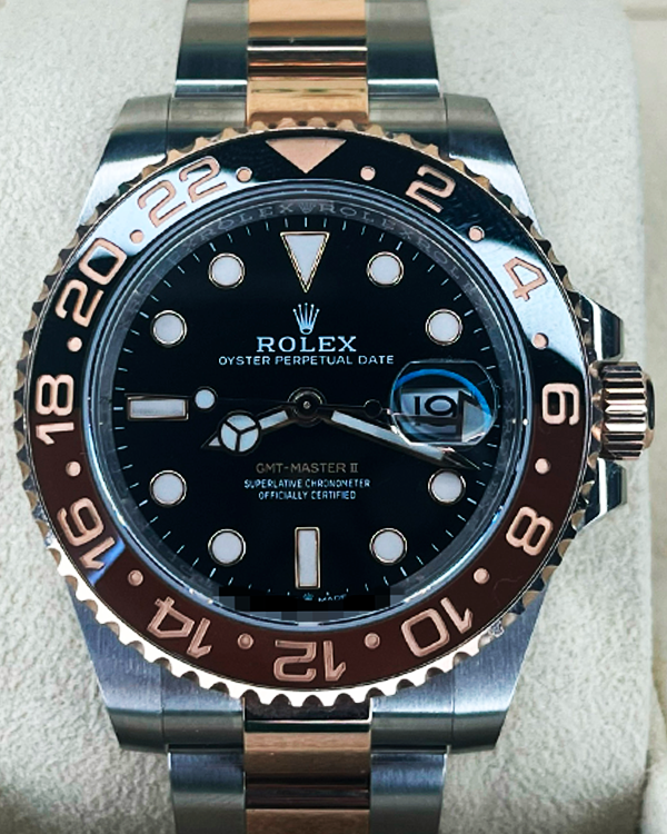 2019 Rolex GMT-Master II "Rootbeer" 40MM Black Dial Two-Tone Oyster Bracelet (126711CHNR)