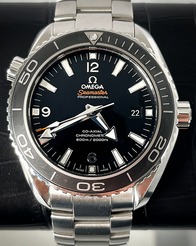 2016 Omega Seamaster Planet Ocean 600M 45.5MM Black Dial Steel Bracelet (232.30.46.21.01.001)