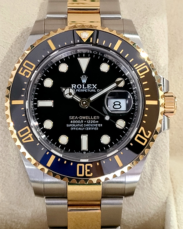 2022 Rolex Sea-Dweller Oystersteel Yellow Gold Black Dial (126603)