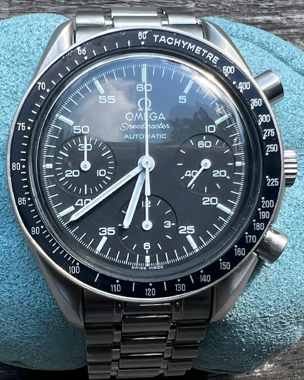 Omega Speedmaster Reduced 39MM Black Dial Steel Bracelet (3510.50.00 ...
