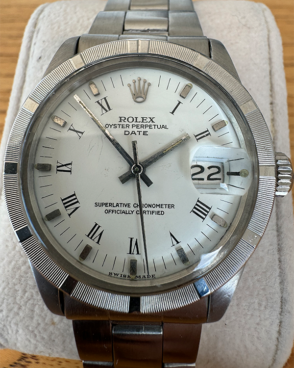 1974 Rolex Oyster Perpetual Date 34MM White Dial Oyster Bracelet (1501)