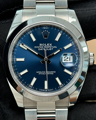 Rolex Datejust 41MM Blue Dial Oyster Bracelet (126300)