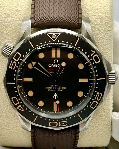 2023 Omega Seamaster Diver 300M "007 No Time To Die" 42MM Brown Dial Rubber Strap (210.90.42.20.01.001)