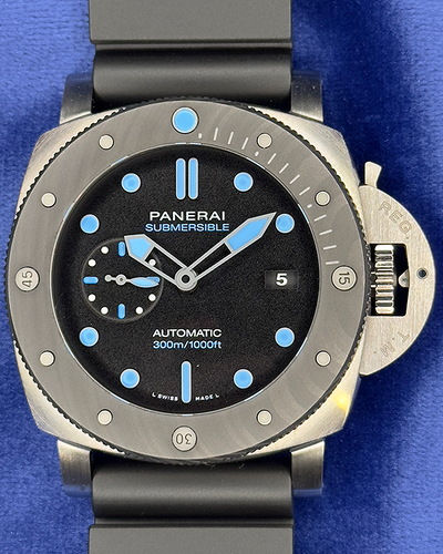 2020 Panerai Submersible BMG-TECH 47MM Black Dial Rubber Strap (PAM00799)