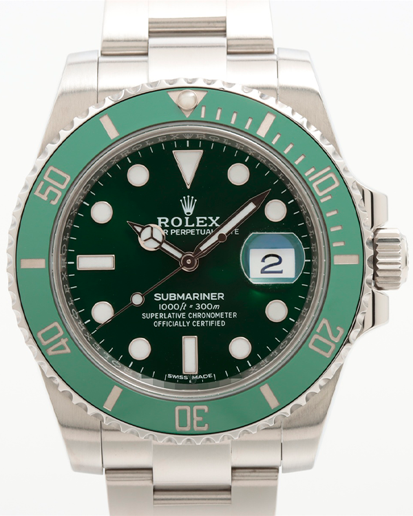 2016 Rolex Submariner Date “Hulk” 40MM Green Dial Oyster Bracelet (116610LV)