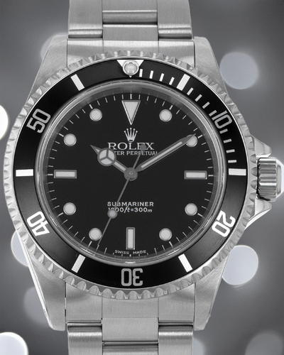 Rolex Submariner No-Date 40MM Black Dial Oyster Bracelet (14060)