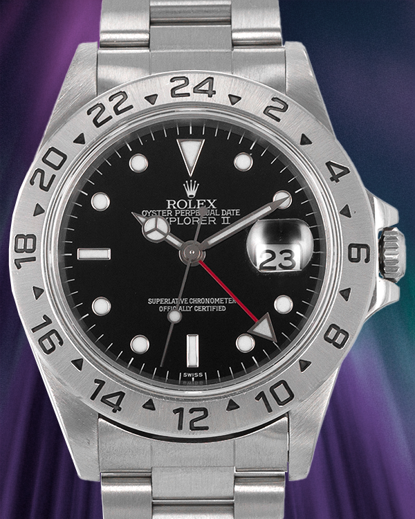 1998 Rolex Explorer II 40MM Black Dial Oyster Bracelet (16570)