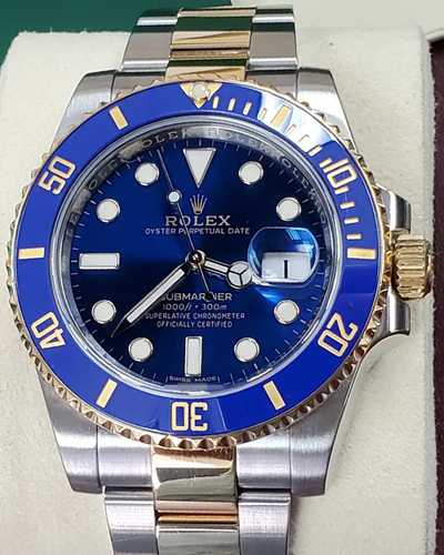 2020 Rolex Submariner Date "Bluesy" 40MM Blue Dial Two-Tone Oyster Bracelet (116613LB)