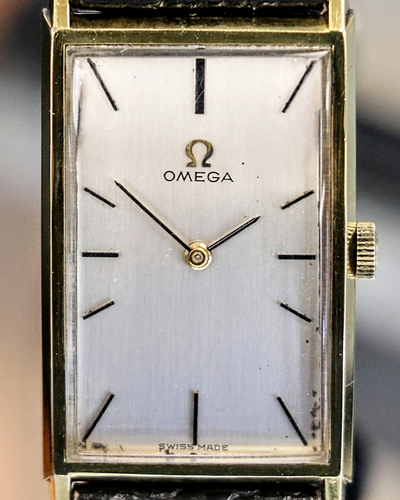 1965 Omega Jumbo Tank Vintage 22.5X33.6MM White Dial Leather Strap (111.016)