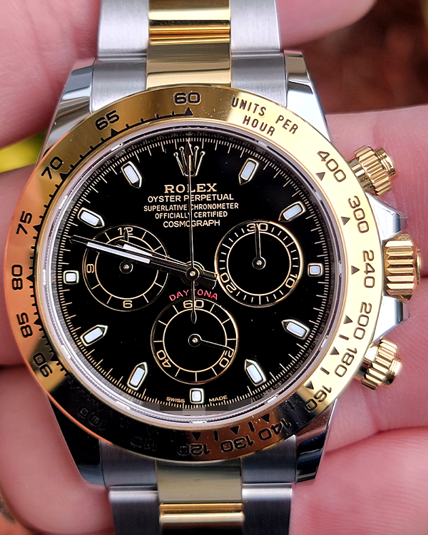 2022 Rolex Cosmograph Daytona 40MM Black Dial Two-Tone Bracelet (116503)