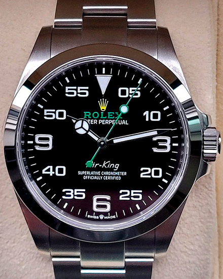 2023 Rolex Air King 40MM Black Dial Oystersteel Bracelet 126900