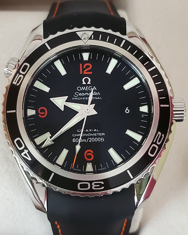 Omega Seamaster Planet Ocean 45.5MM Black Dial Rubber Strap (2900.51.82)