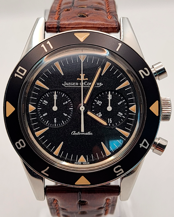 Jaeger-LeCoultre Deep Sea Chronograph 40.5MM Black Dial Leather Strap (Q207857J)