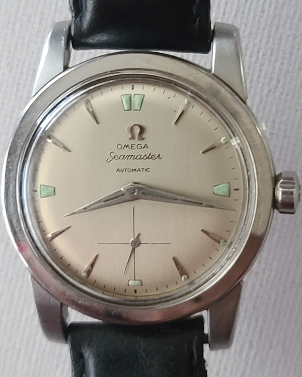 No Reserve - Omega Seamaster Automatic 34MM White Dial Leather Strap (2576-8)