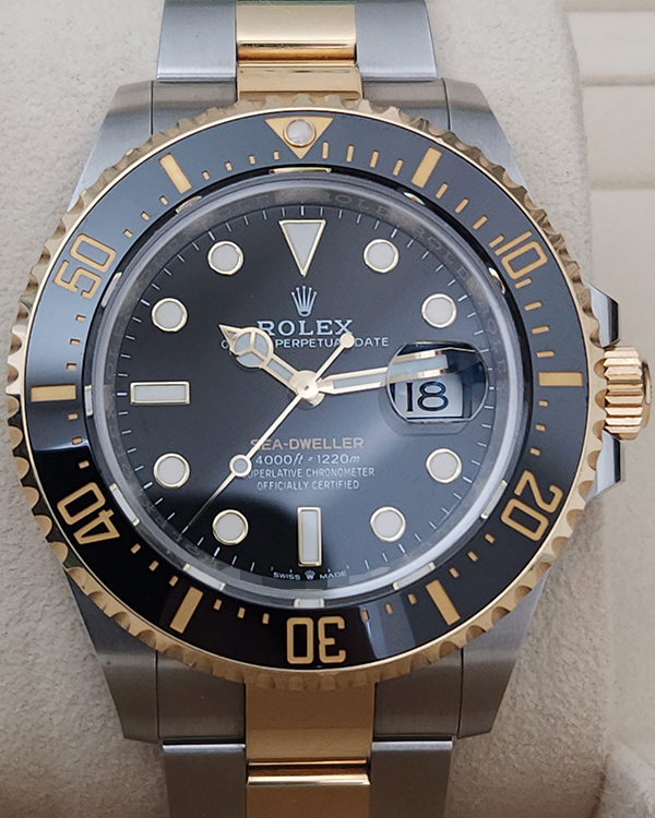 2022 Rolex Sea-Dweller 43MM Black Dial Two-Tone Oyster Bracelet (126603)