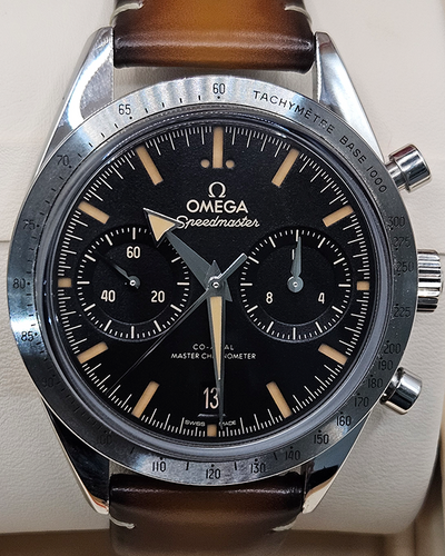 2022 Omega Speedmaster '57 40.5MM Black Dial Leather Strap (332.10.41.51.01.001)