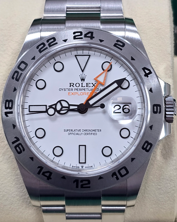 2024 Rolex Explorer II "Polar" 42MM White Dial Oyster Bracelet (226570)