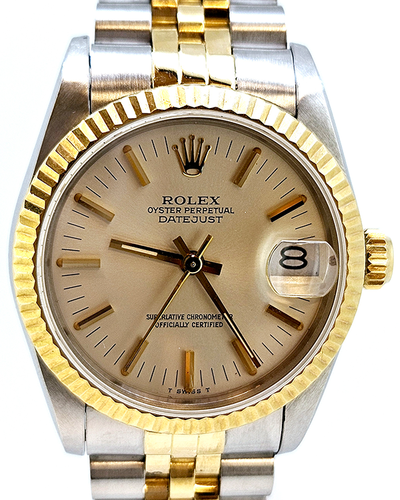 Rolex Datejust 31MM Champagne Dial Two-Tone Jubilee Bracelet (68273)