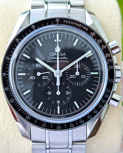 No Reserve - 2018 Omega Speedmaster Professional Moonwatch 42MM Black Dial Steel Bracelet (311.30.42.30.01.006)