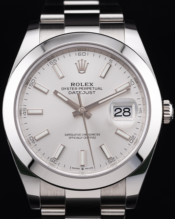 2023 Rolex Datejust 41MM Silver Dial Oyster Bracelet (126300)