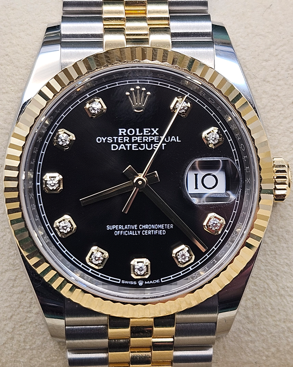 2024 Rolex Datejust 36MM Black Dial Two-Tone Jubilee Bracelet (126233)