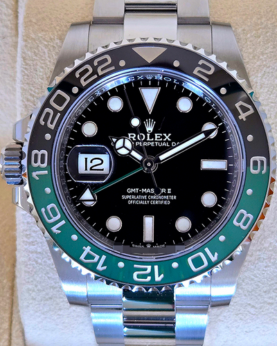 2023 Rolex GMT-Master II "Sprite" 40MM Black Dial Oyster Bracelet (126720VTNR)