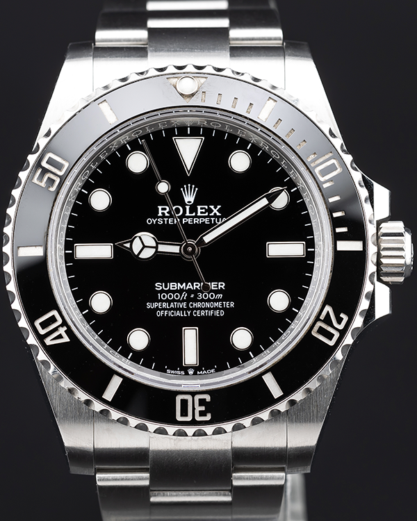 2022 Rolex Submariner No Date 41MM Black Dial Oyster Bracelet (124060)