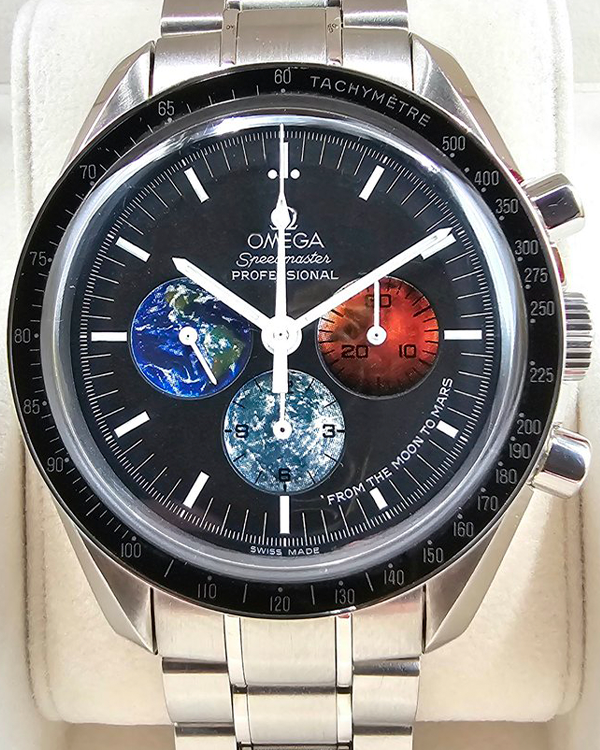2009 Omega Speedmaster Professional Moonwatch "From The Moon To Mars" 42MM Black Dial Steel Bracelet (3577.50.00)