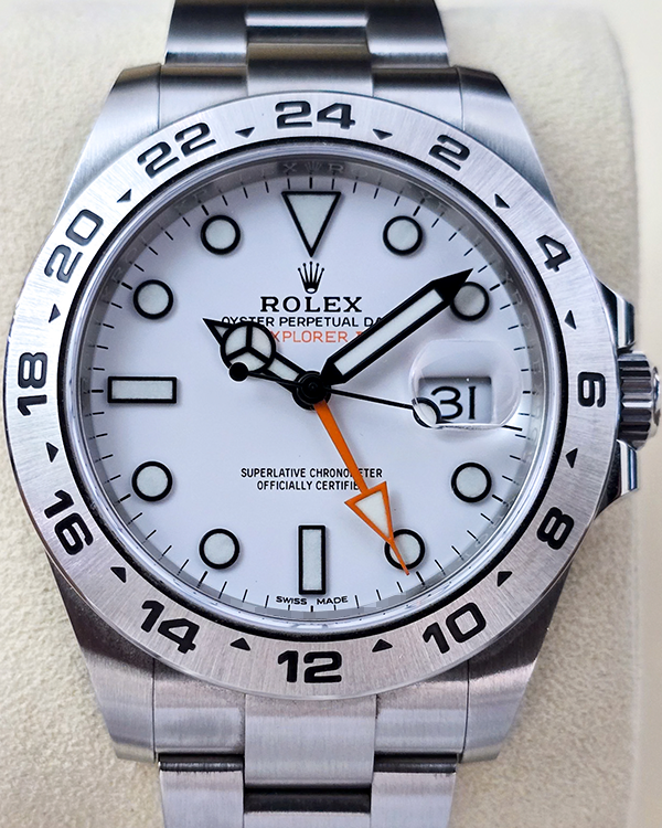 No Reserve - 2020 Rolex Explorer II "Polar" 42MM White Dial Oyster Bracelet (216570)