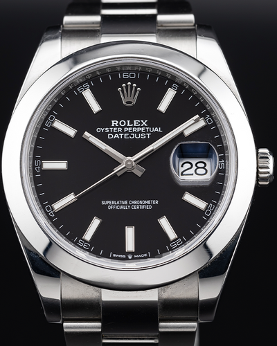 Rolex Datejust 41MM Black Dial Oyster Bracelet (126300)