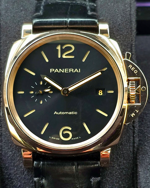 2023 Panerai Luminor Due L.E. 42MM Black Dial Leather Strap (PAM01041)