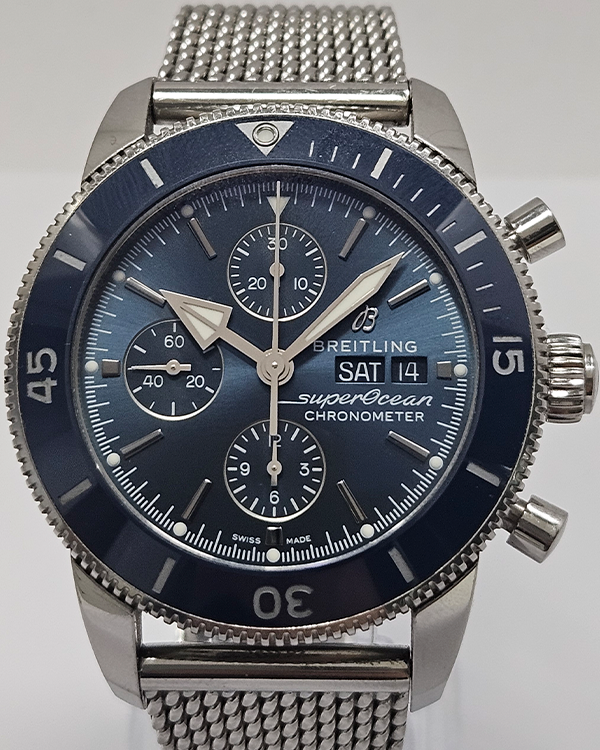 Breitling Superocean Heritage II 44MM Blue Dial Steel Bracelet (A13313)