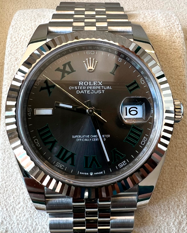 2023 Rolex Datejust  "Wimbledon" 41MM Slate Dial Jubilee Bracelet (126334)