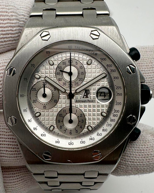 Audemars Piguet Royal Oak Offshore 42MM Silver Dial Steel Bracelet (25721ST)