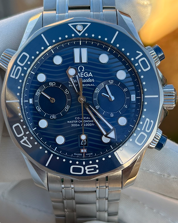 2022 Omega Seamaster Diver 300M 44MM Blue Dial Steel Bracelet (210.30.44.51.03.001)