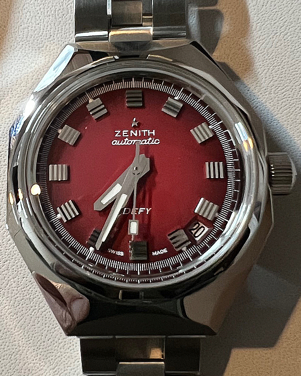 2023 Zenith Defy Revival A3691 37MM Red Dial Steel Bracelet (03.A3642.670/3691.M3642)