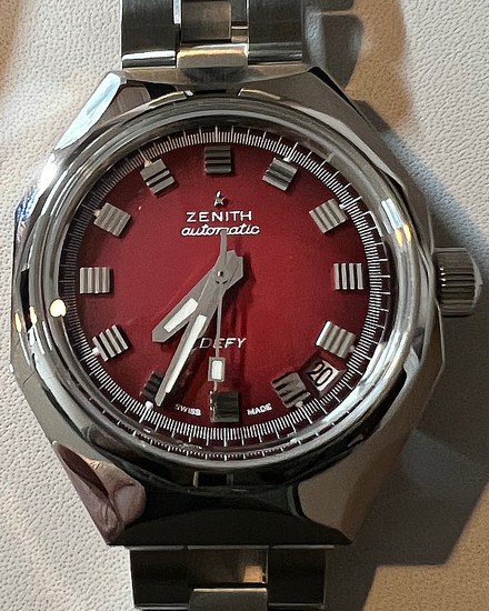 2023 Zenith Defy Revival 37MM Red Dial Steel Bracelet (03.A3642.670/3691.M3642)