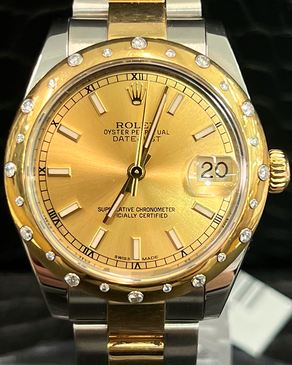 Rolex Datejust 31MM Champagne Dial Two-Tone Oyster Bracelet (178343)