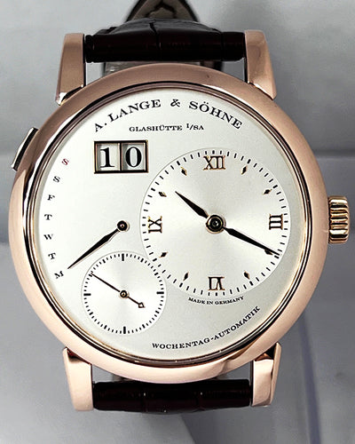 A. Lange & Sohne Lange 1 39.5MM Silver Dial Leather Strap (320.032)