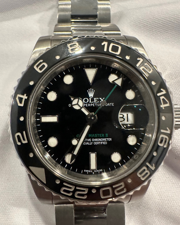 Rolex GMT-Master II 40mm Oystersteel Black Dial (116710LN)