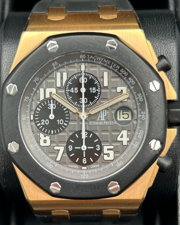 Audemars Piguet Royal Oak Offshore Chronograph Rose Gold Grey Dial (25940OK)