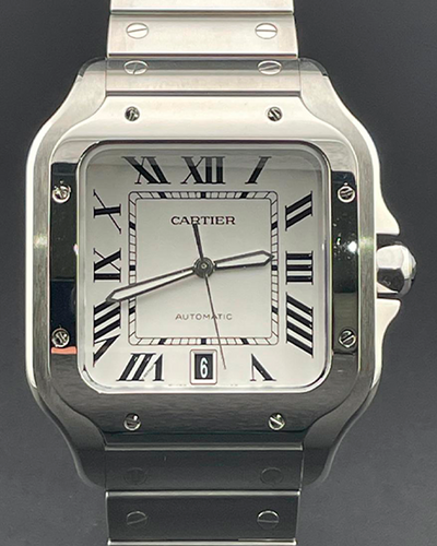 Cartier Santos de Cartier 39.8MM Steel Silver Dial (WSSA0009)