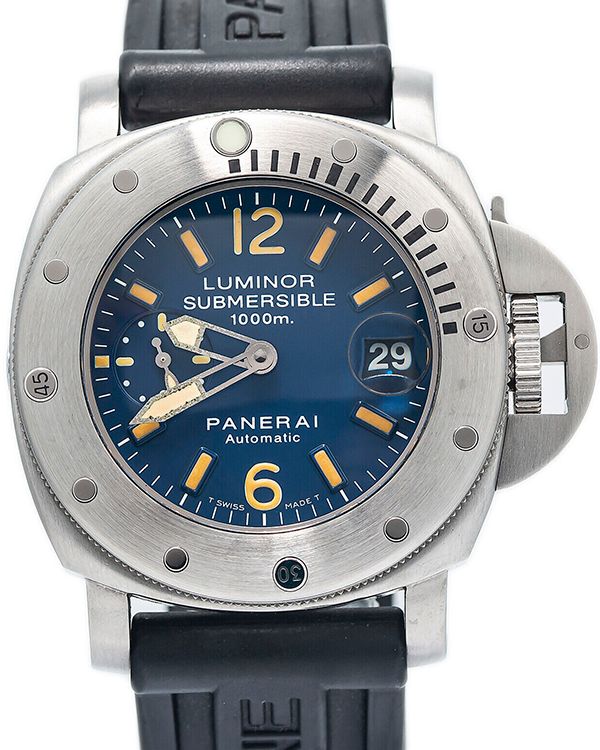 Panerai Luminor Submersible 44MM Blue Dial Rubber Strap (PAM00087)